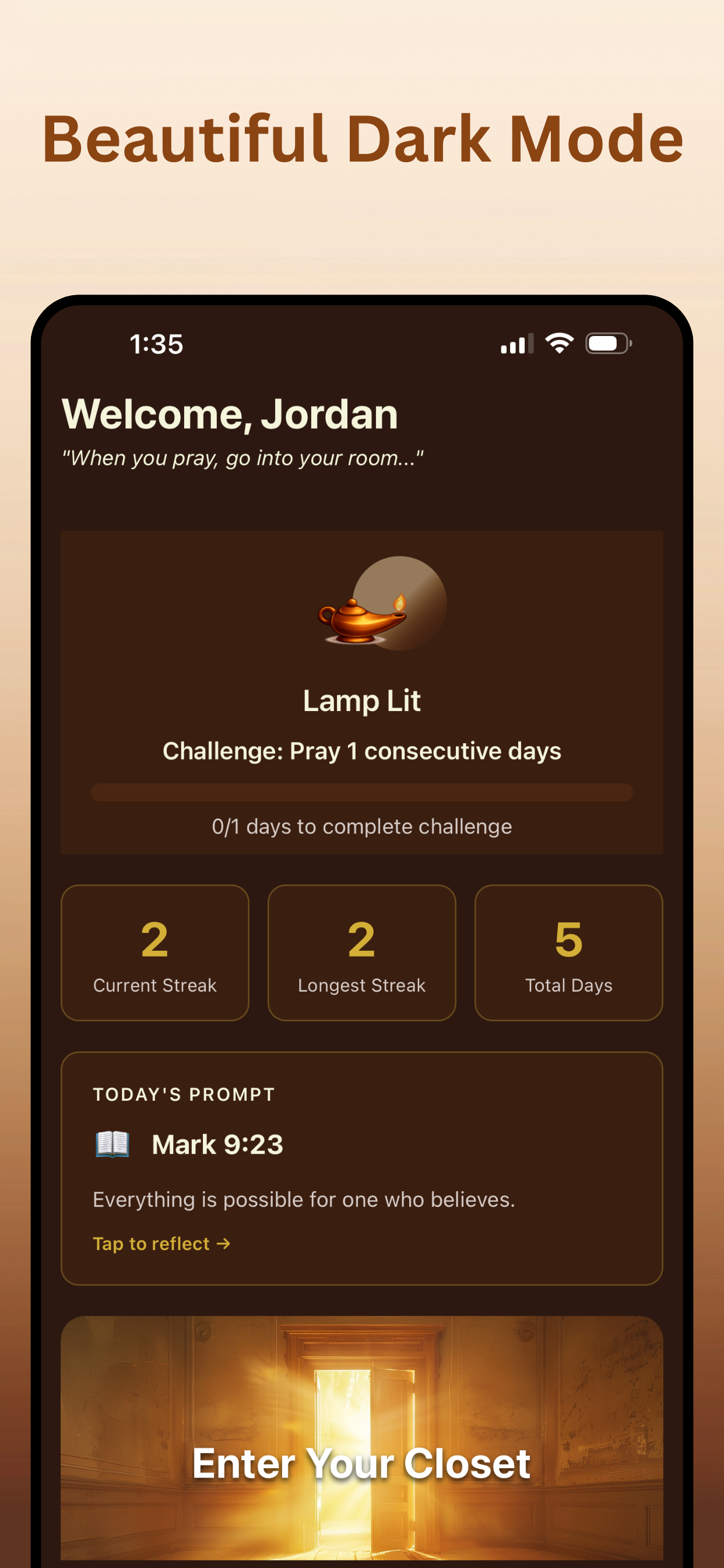 Beautiful in light or dark mode