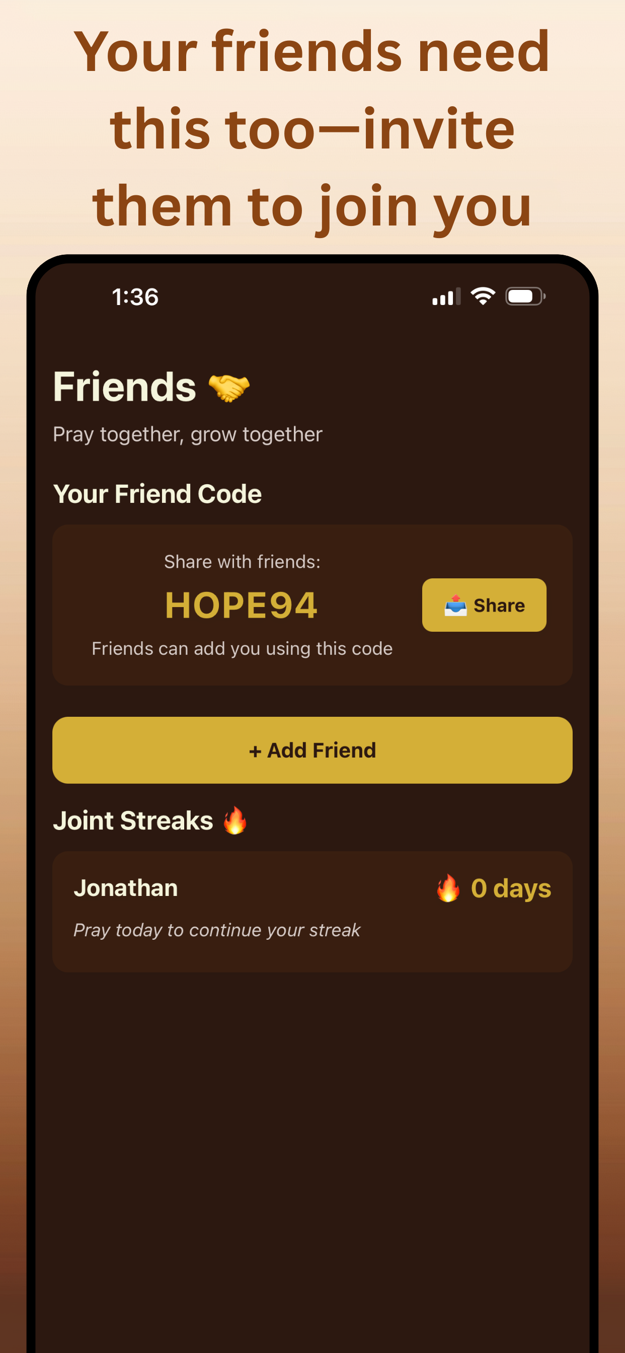 Invite the people you love