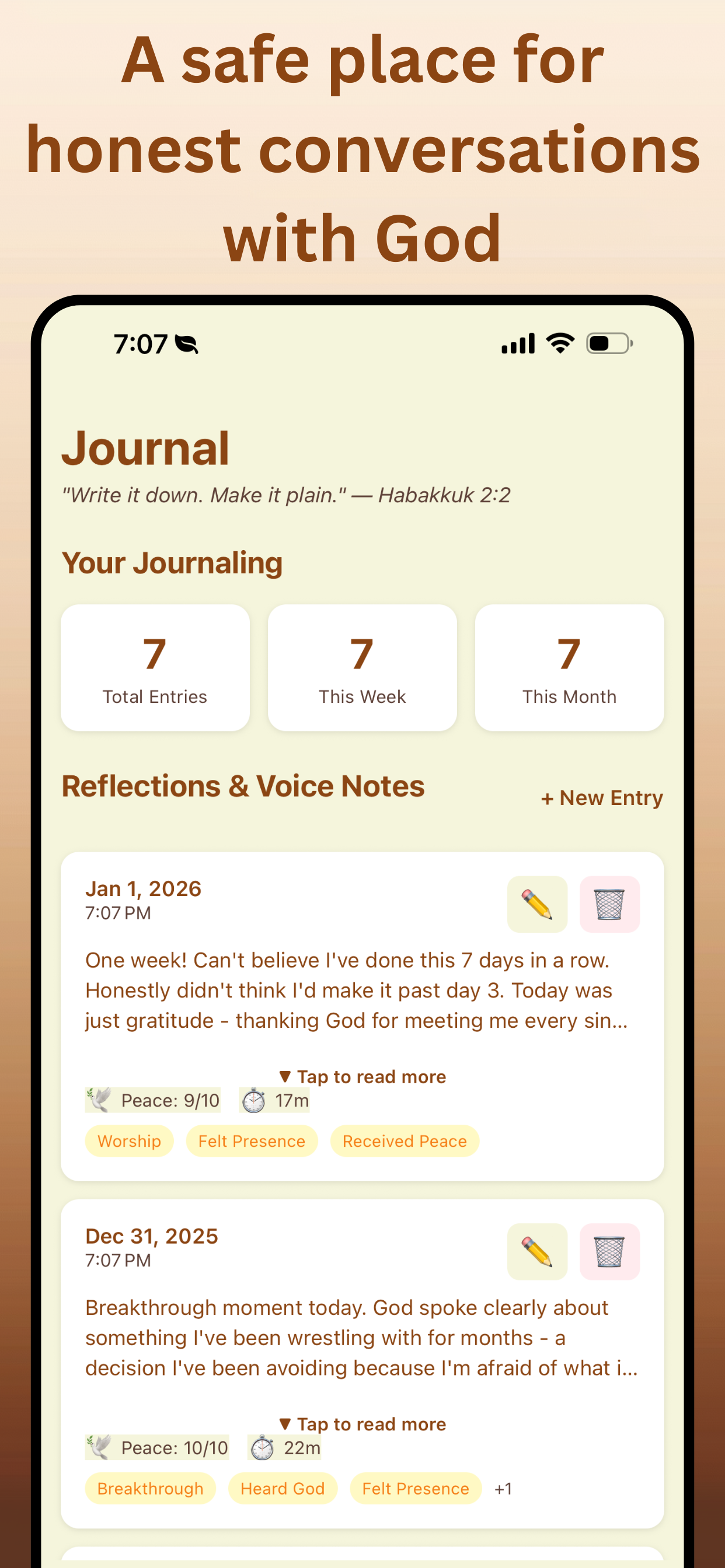 A safe place for honest conversations